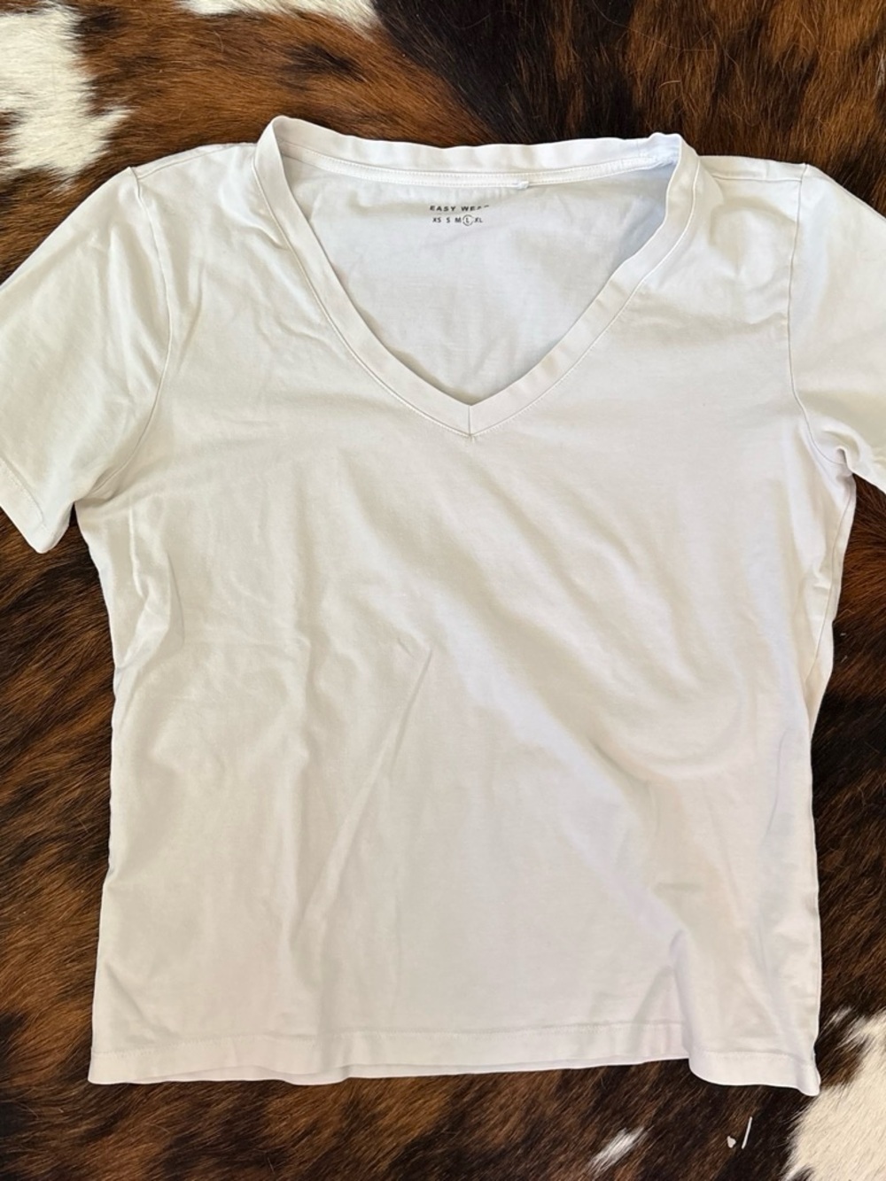 Everyday V-Neck Short Sleeve Tee - White
